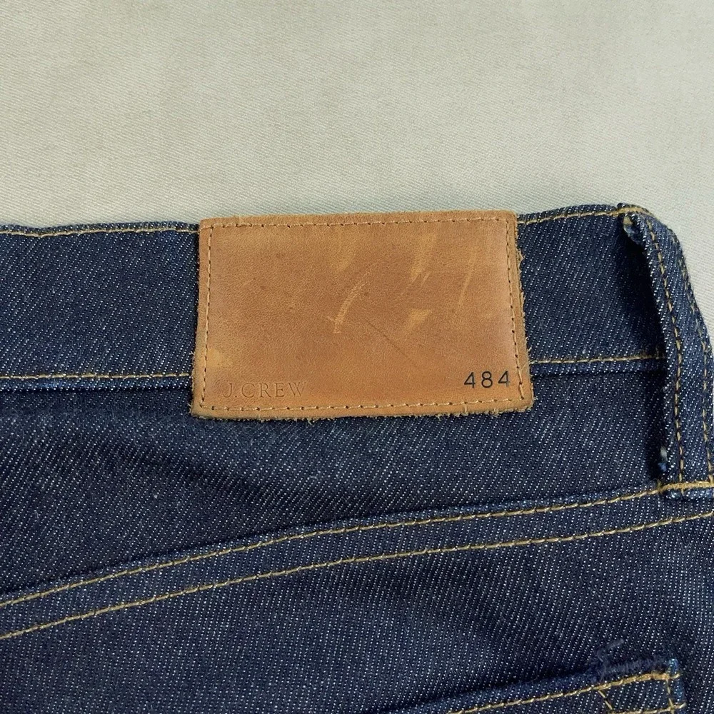 J.Crew 484 Slim Jeans Mens 32x32 Blue Dark Wash Kurabo Japanese Denim EUC
